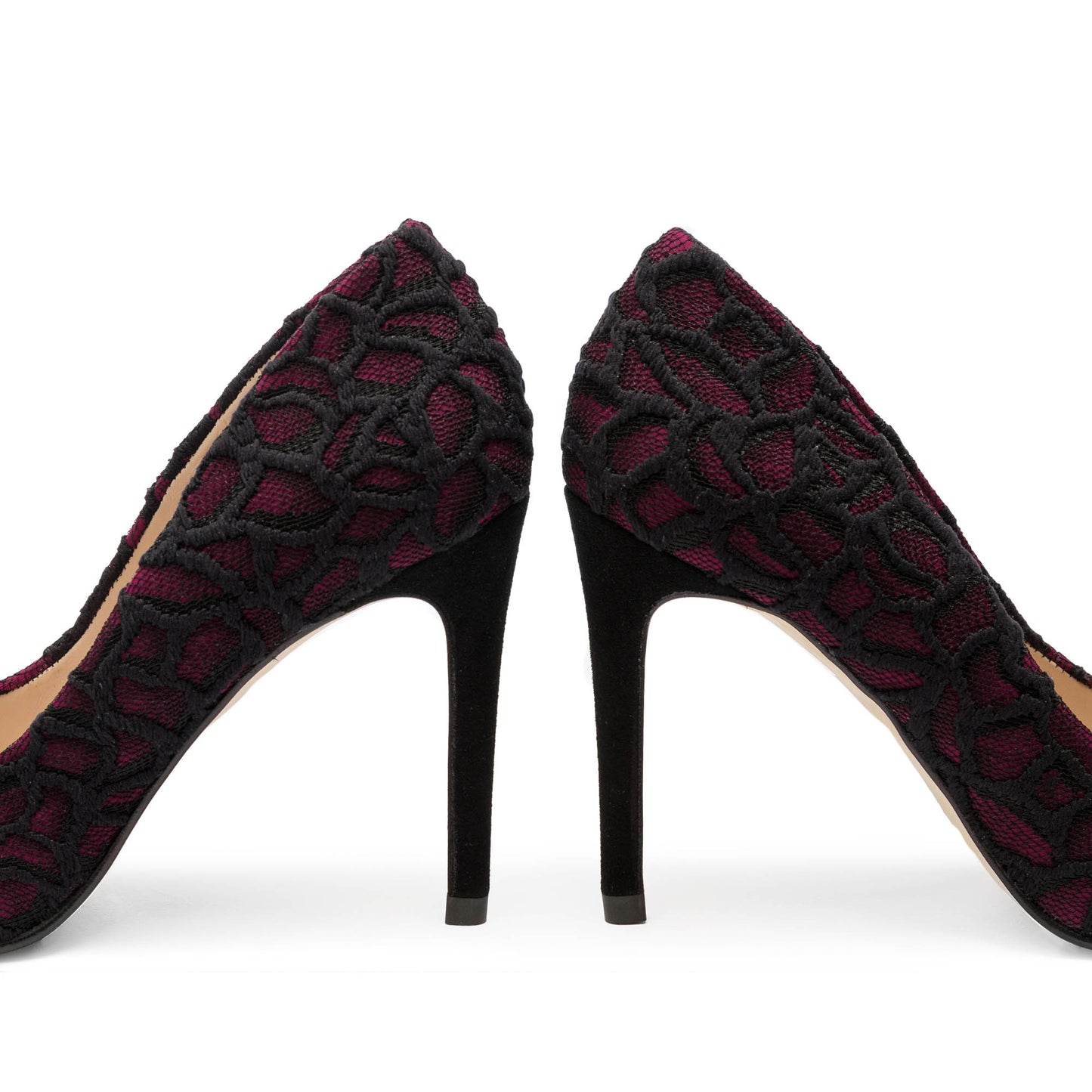 DESIRE RED/BLACK BROCADE