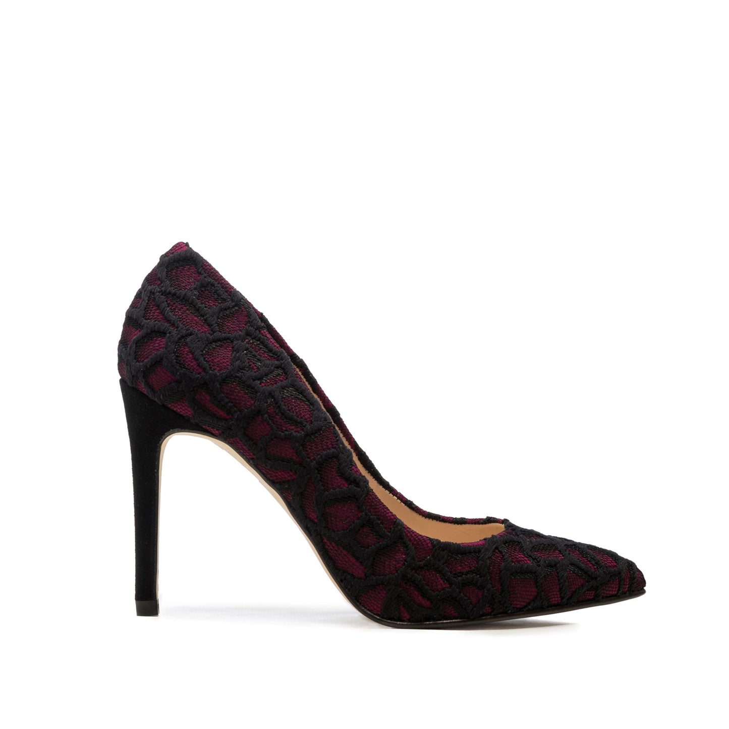 DESIRE RED/BLACK BROCADE