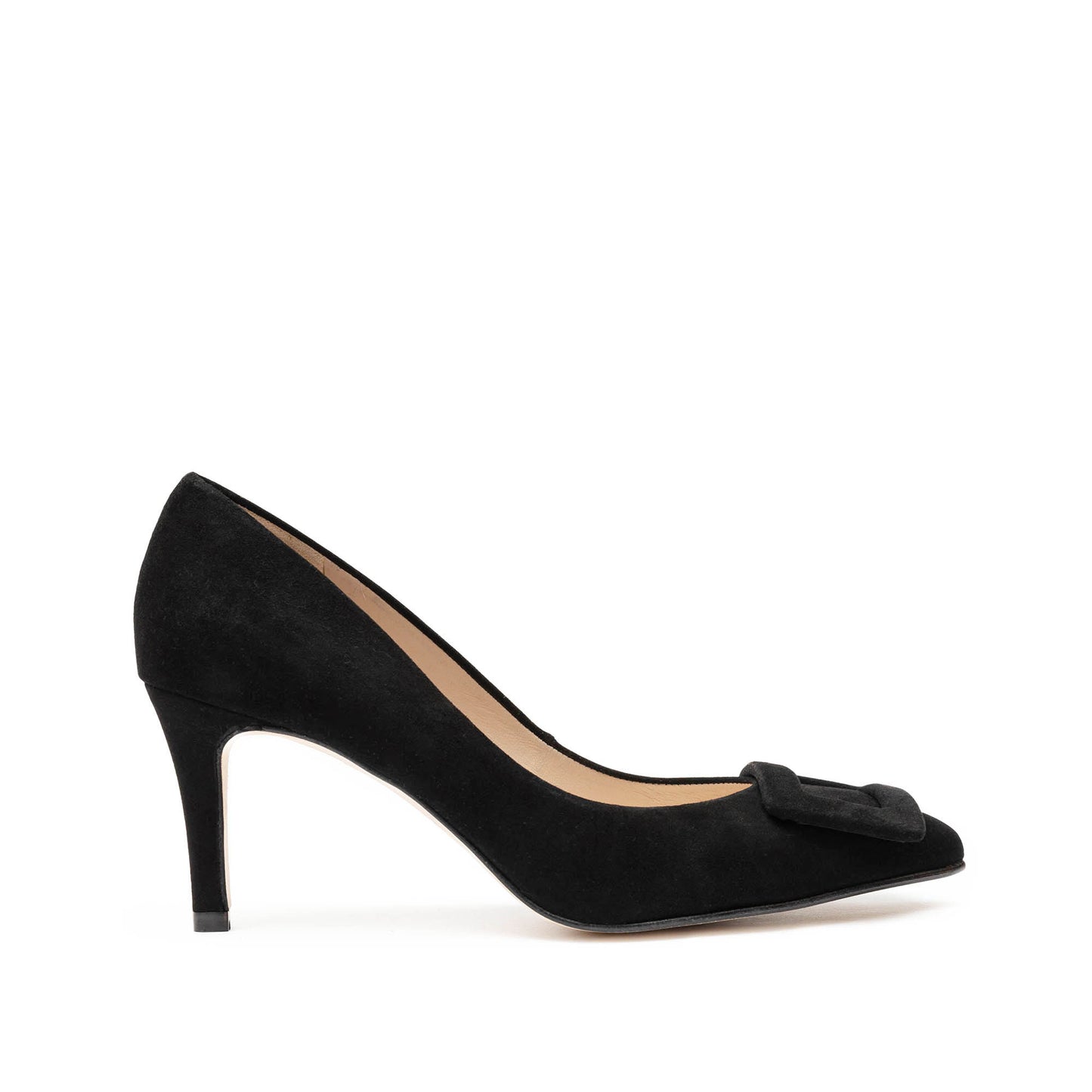 LYRA BLACK SUEDE BOW