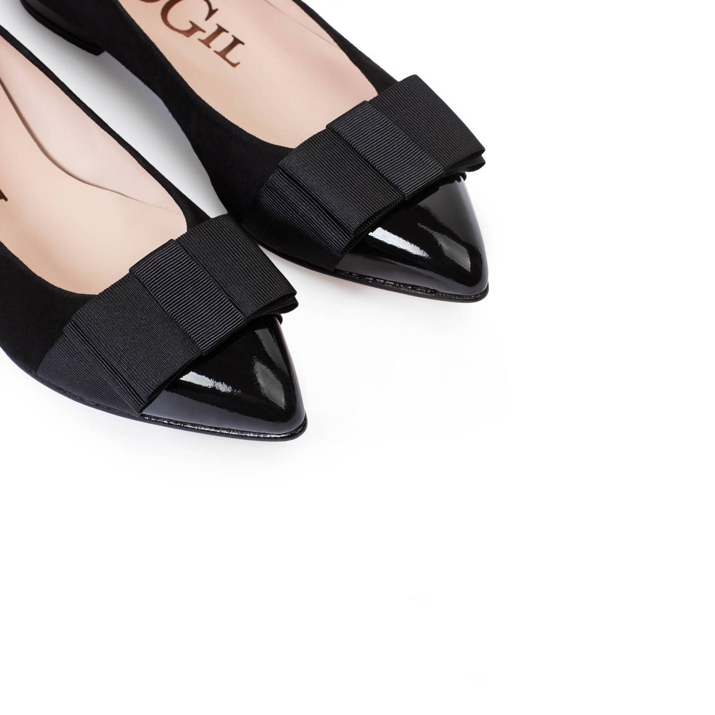 GLORIA BLACK PATENT/SUEDE