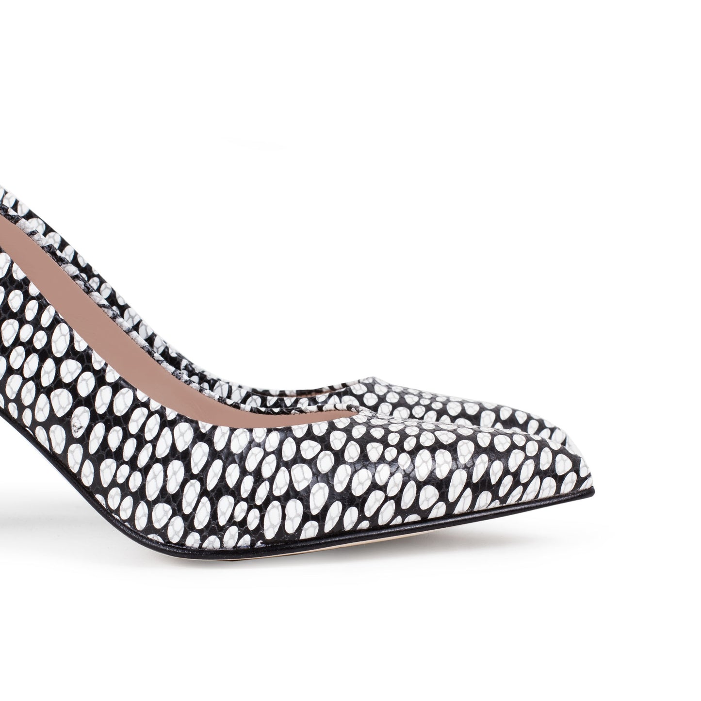 RITA WHITE BLACK SNAKE DOTS