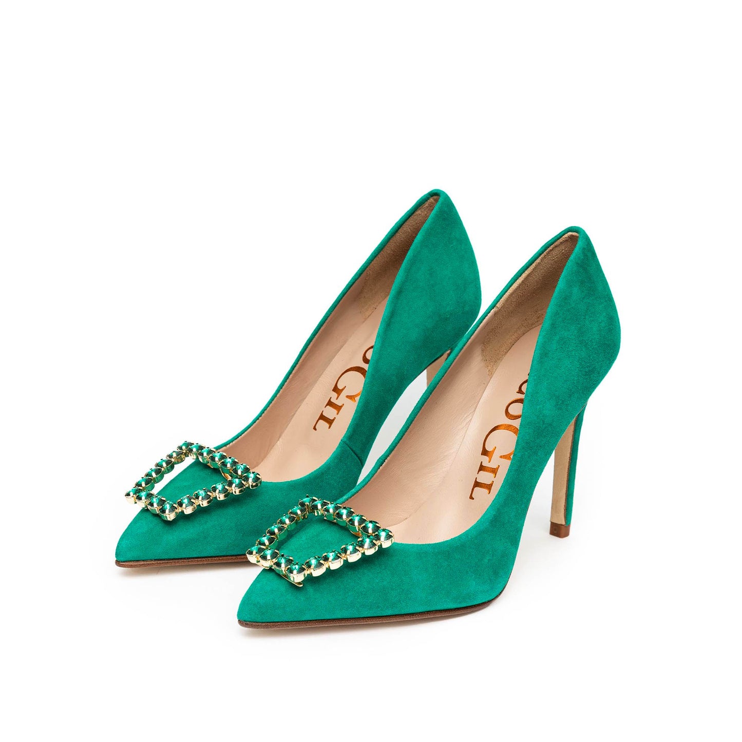 SHASA GREEN SUEDE