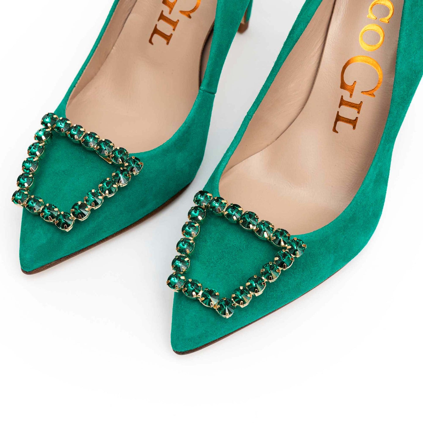SHASA GREEN SUEDE