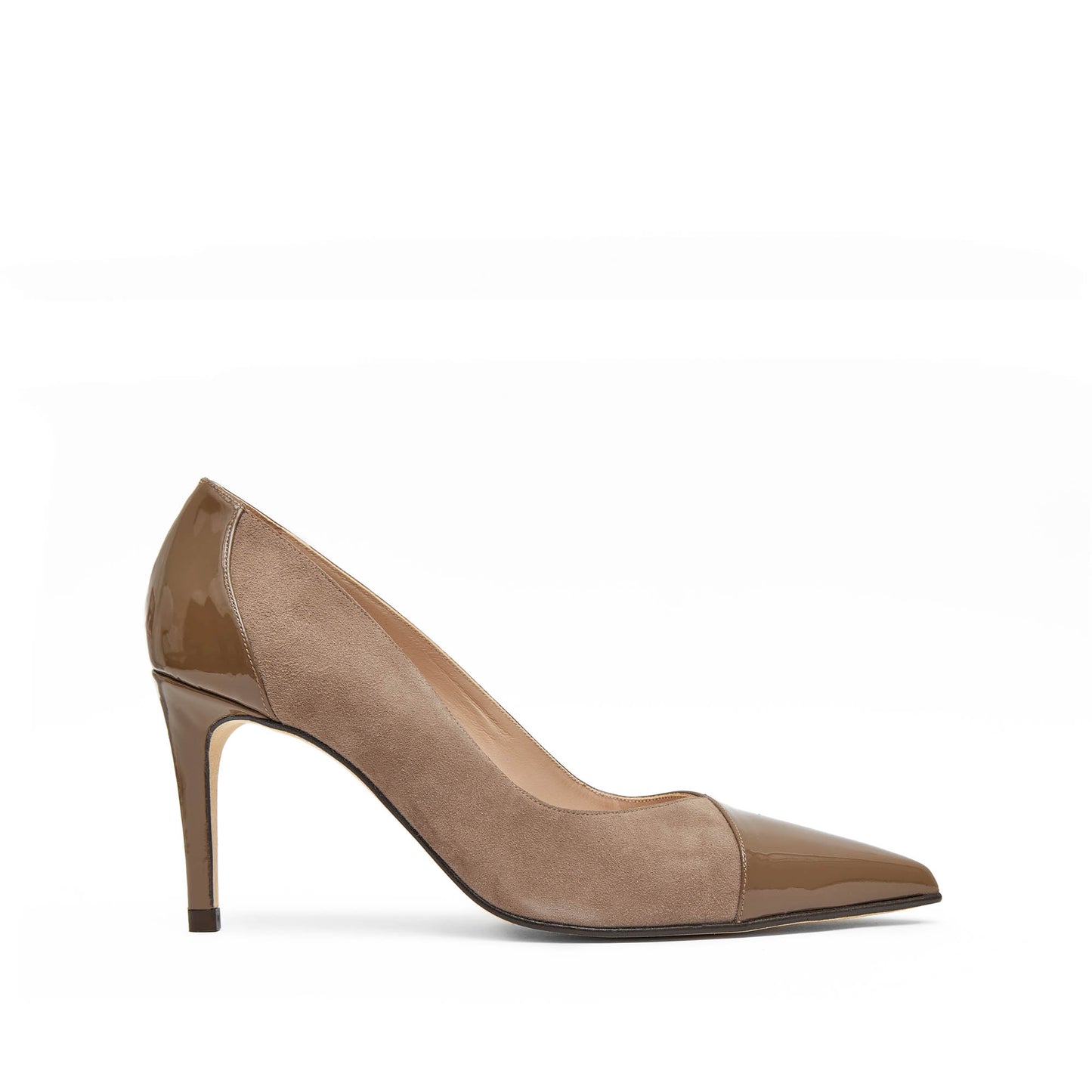 VERONICA HAZE SUEDE/CANELA PATENT