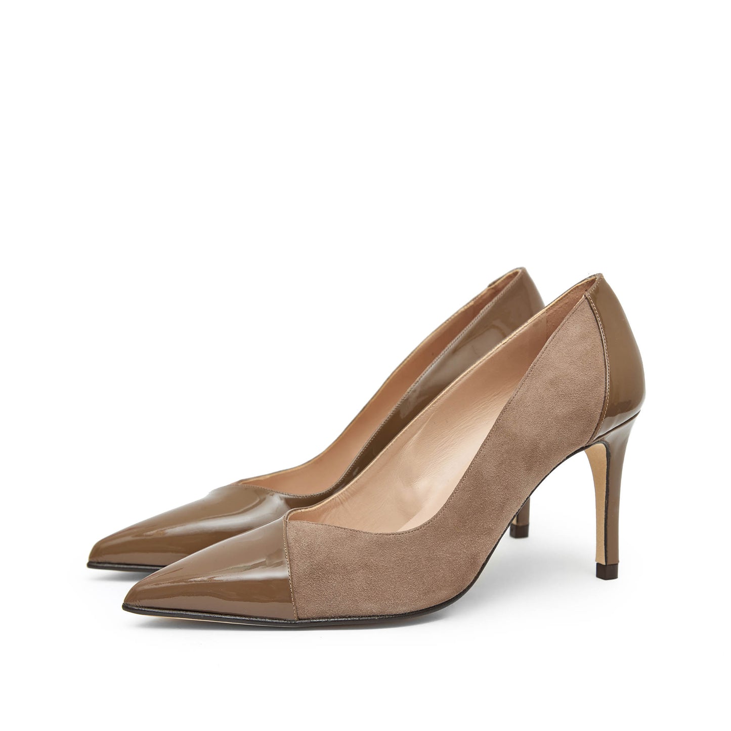 VERONICA HAZE SUEDE/CANELA PATENT