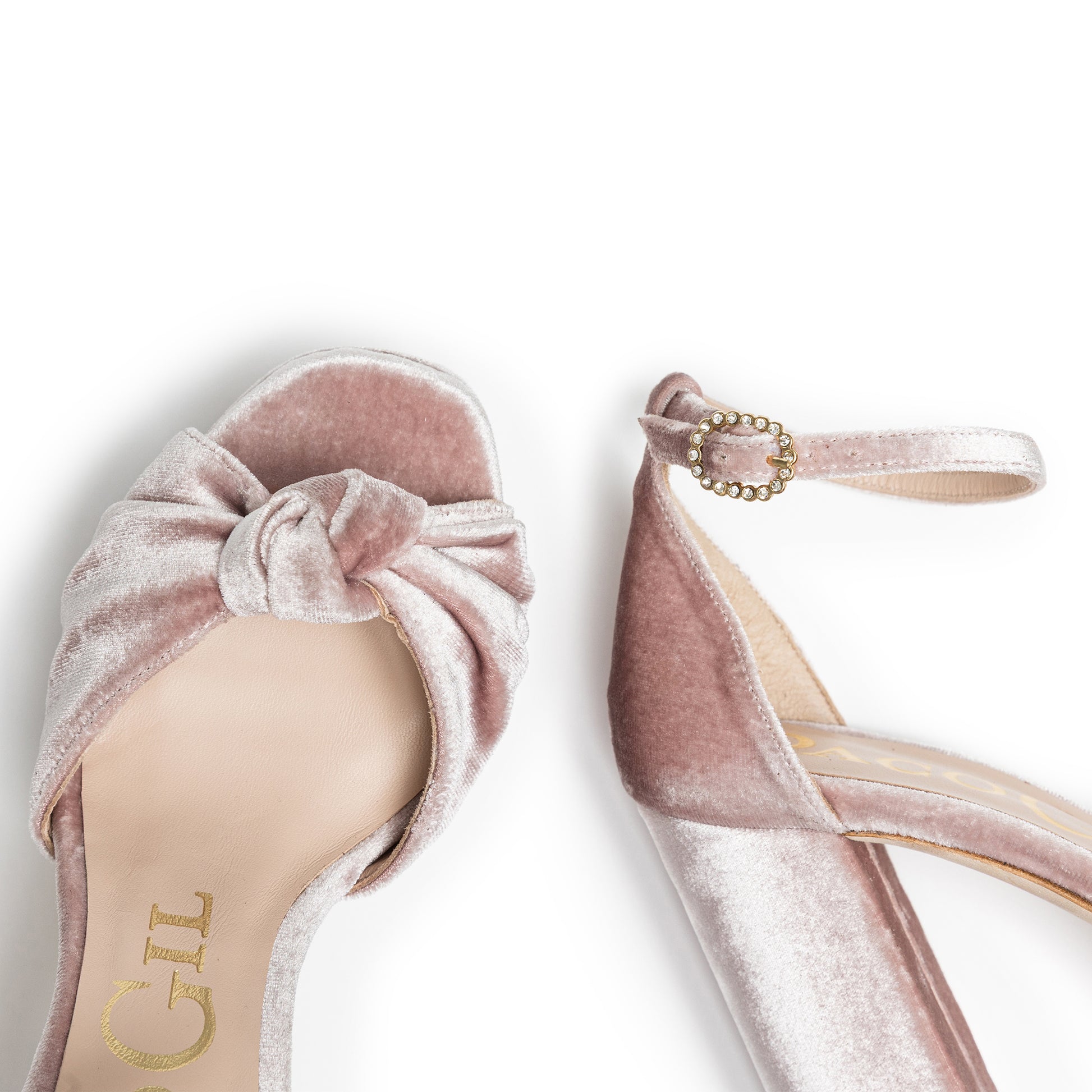 Paco Gil Comprar Zapatos Novia Online Sandalias Terciopelo Con