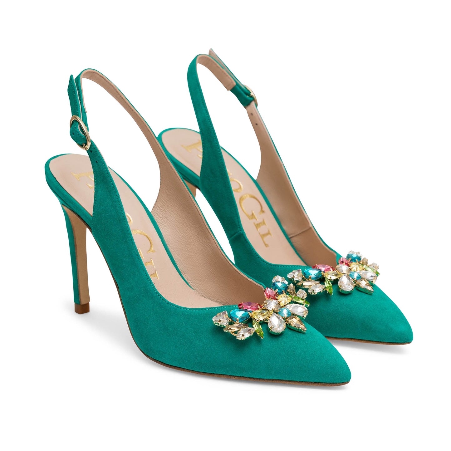 CASILDA GREEN SUEDE