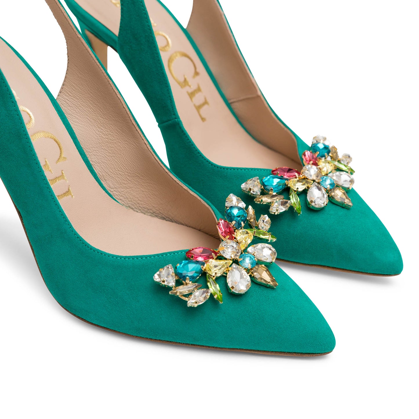 CASILDA GREEN SUEDE