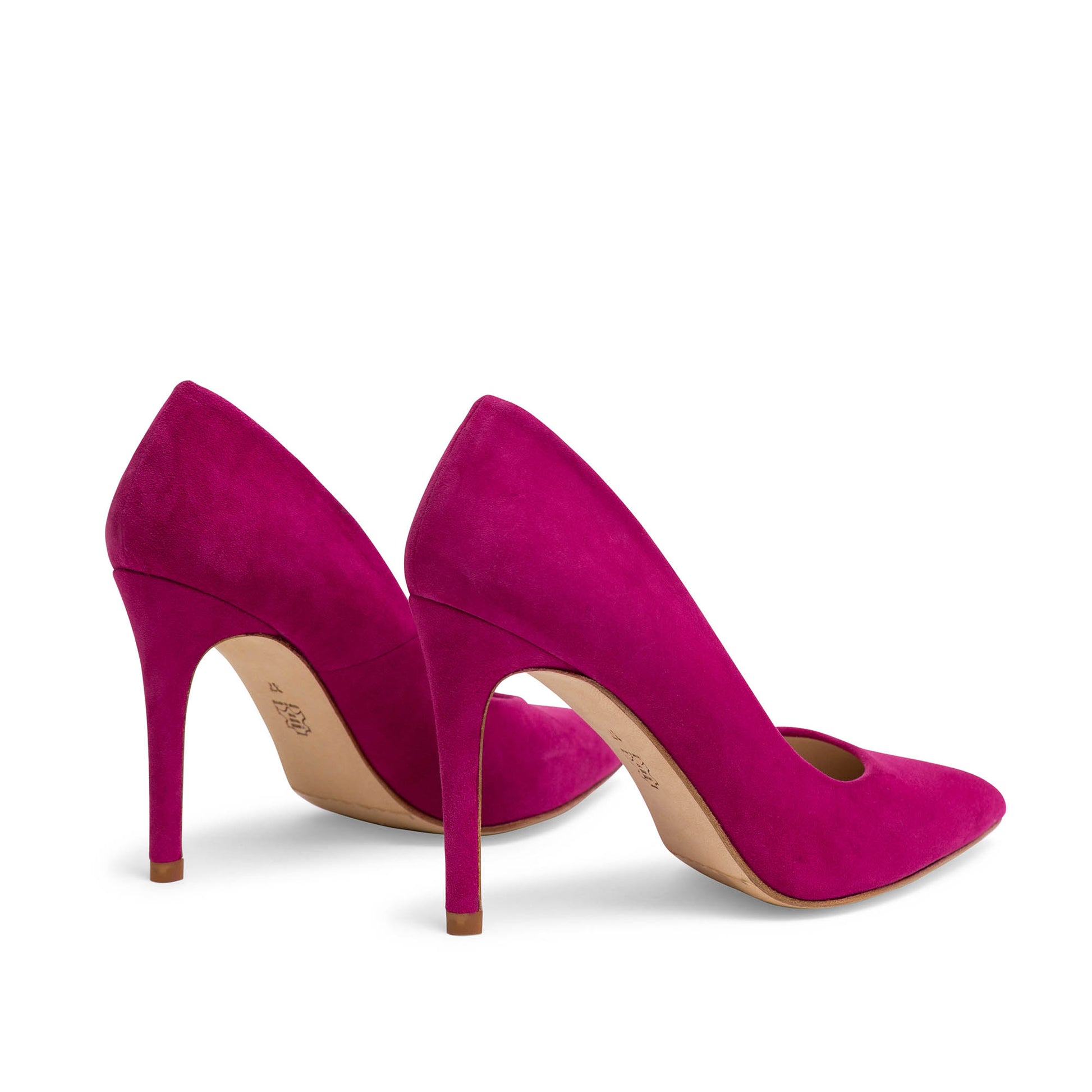 Zapatos Salon Color Buganvilla Zapatos De Salón Ante Con Tacón Cm