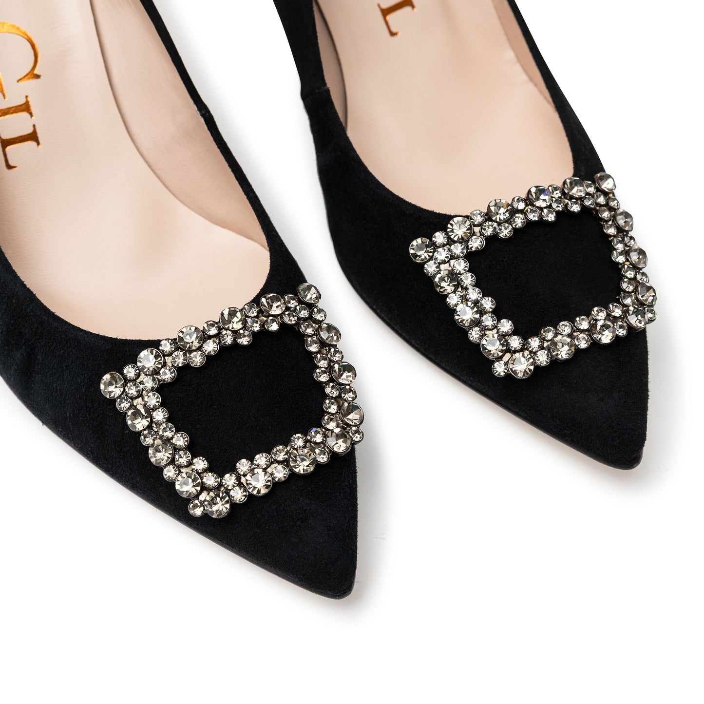 LYRA BLACK SUEDE SQUARE