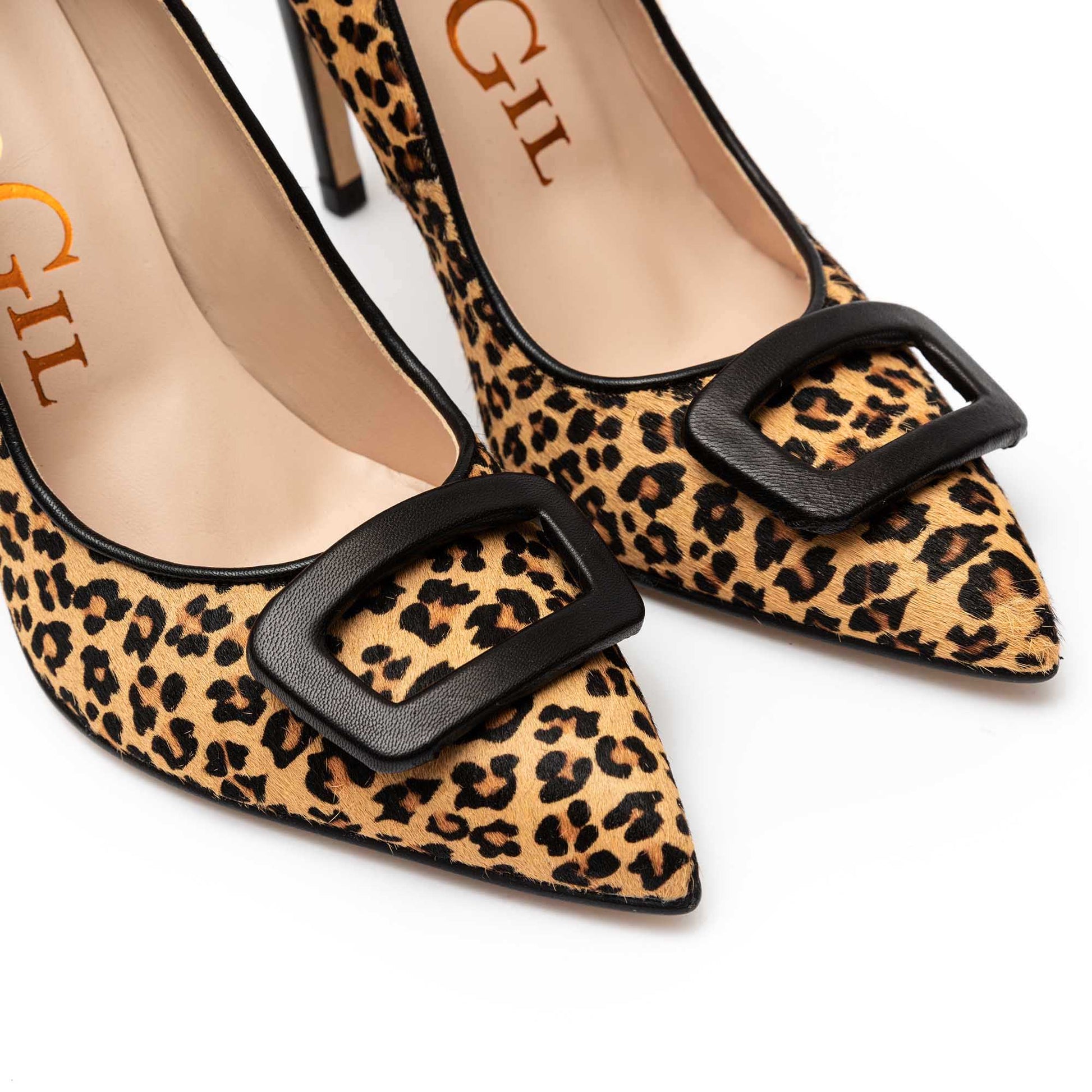 Botas Shasa Rebajas Zapatos Zapatos De Salón Piel Efecto Leopardo